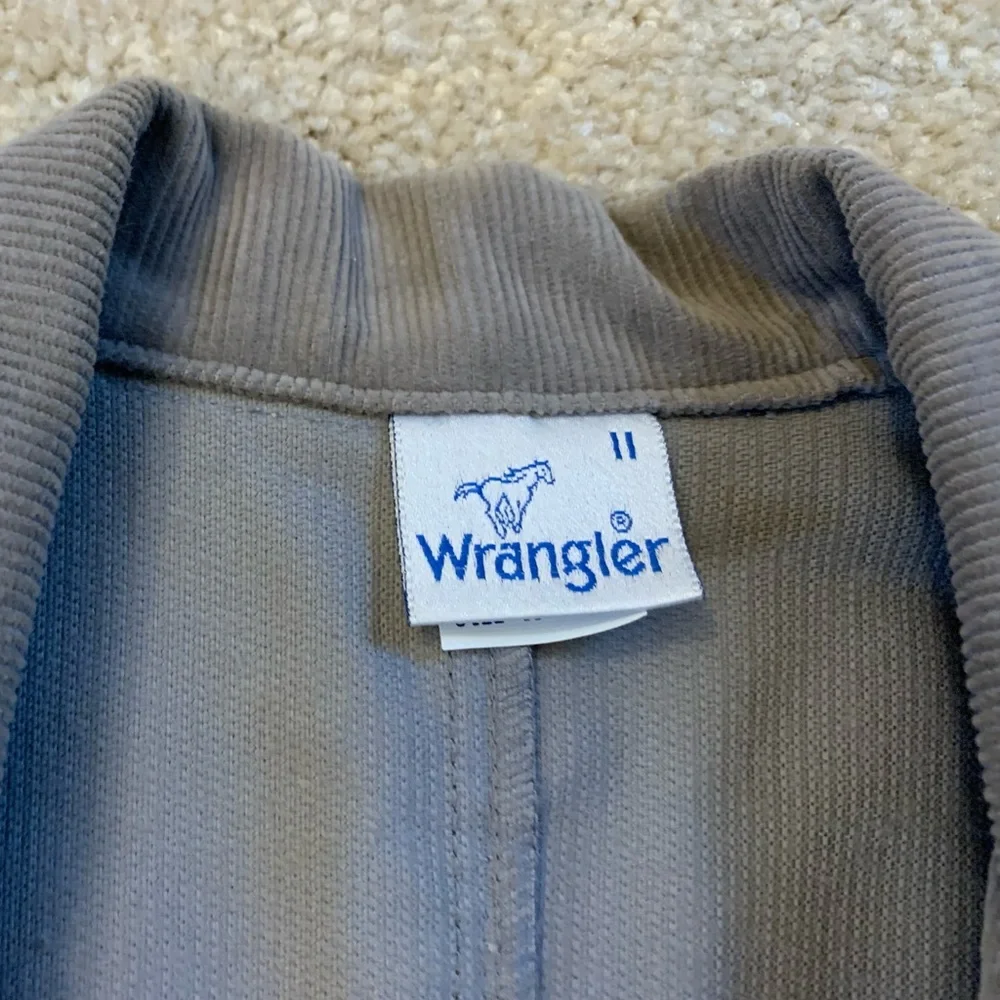 Vintage Corduroy Gray Blazer by Wrangler - Picture 5 of 12